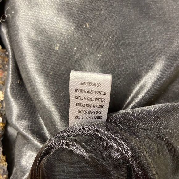 C. Luce Orange & Sequin Bottom Dress - Picture 7 of 7